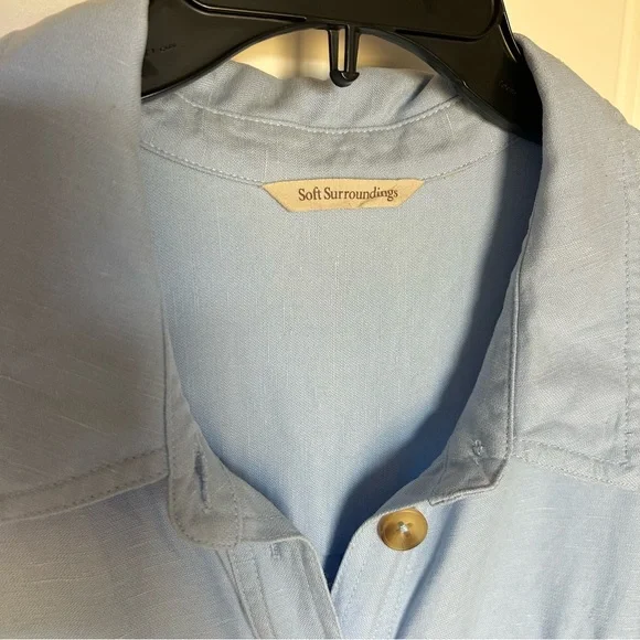 Soft Surroundings Kerry Jumpsuit Blue Size L - Picture 5 of 12